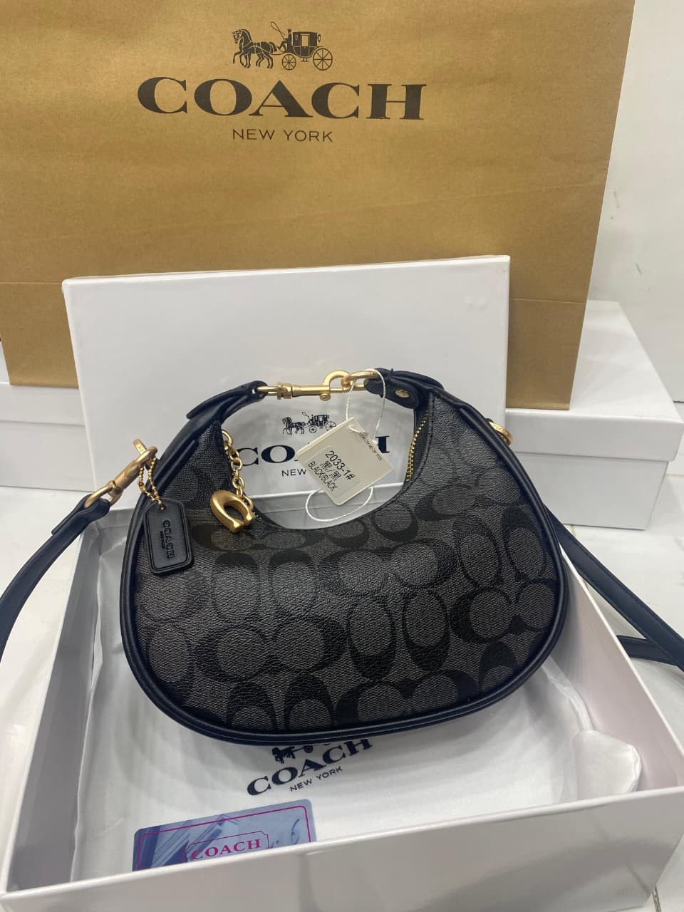 Best Price Coach crescent handbag  