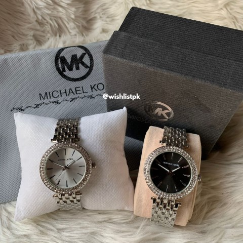 Best Price MK Darci Silver Stones Female Watch